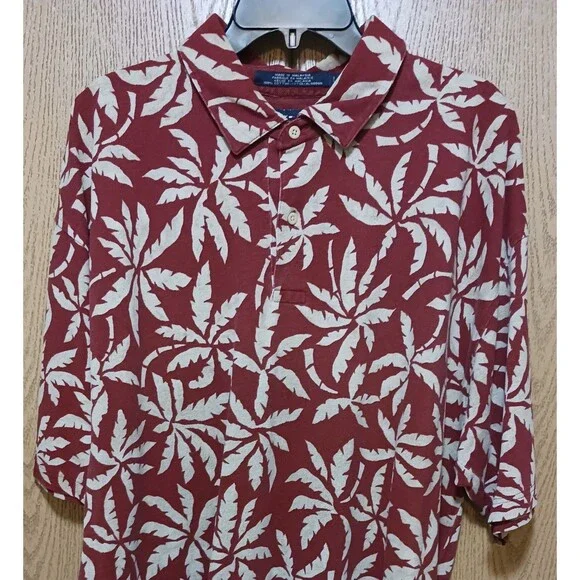 2-Tommy Hilfiger Polos-(Hawaiian-Red/Tan)-and-(Green)-(Decent)-(Size:2XL)-$20.00 - Picture 2 of 7